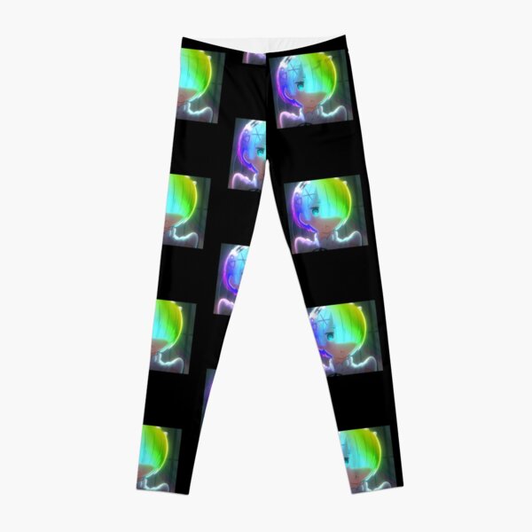 Emilia Re Zero Waifu Leggings | Redbubble