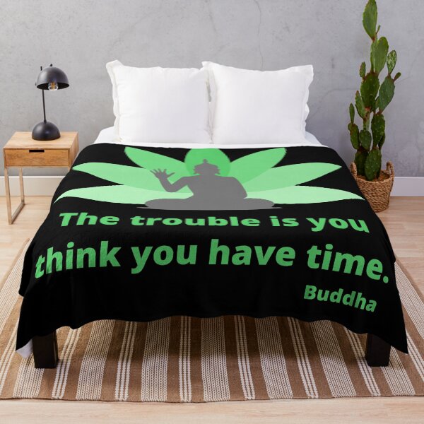 Item preview, Buddha Trouble is you think you have time designed and sold by PlantDemia.