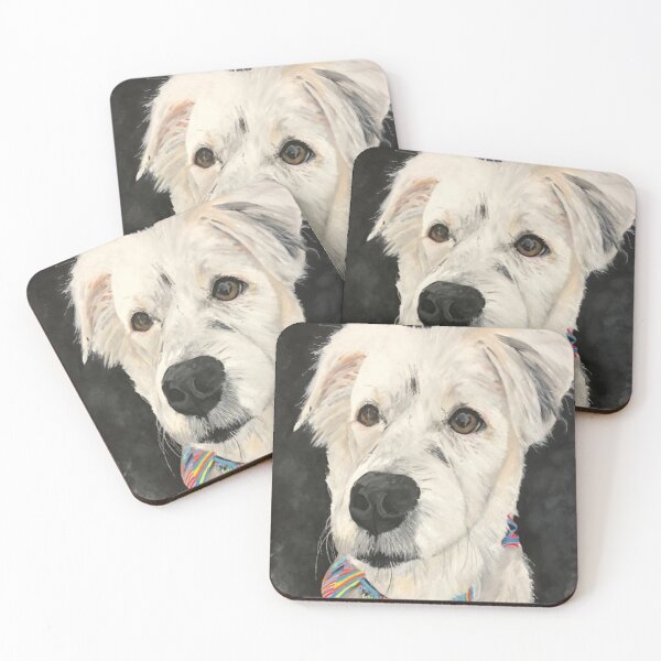 Item preview, Dougal the dog in acrylics on canvas designed and sold by PaulBenbowArt.