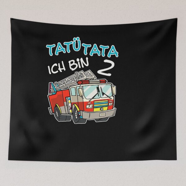 Item preview, I am 2 years boy fire engine 2nd birthday children designed and sold by Renergie.