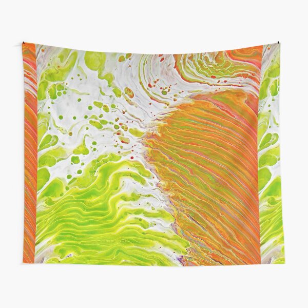 Lime Green Tornado Tapestry