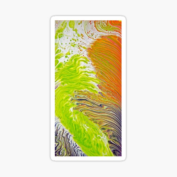 Lime Green Tornado Sticker