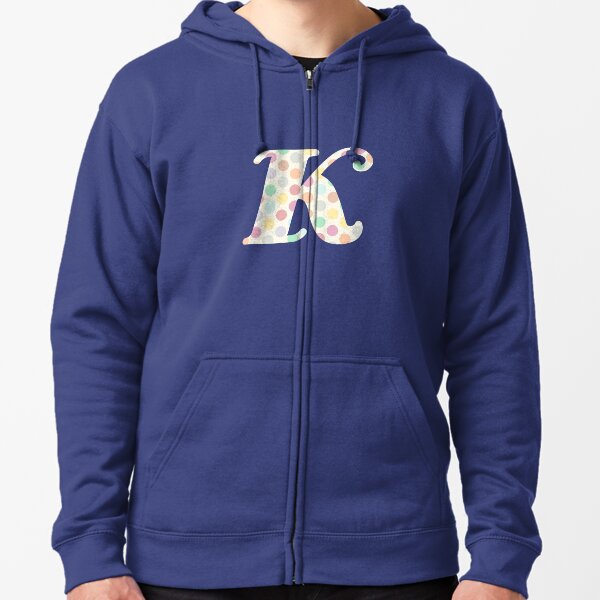 square color block letter pocket hoodie