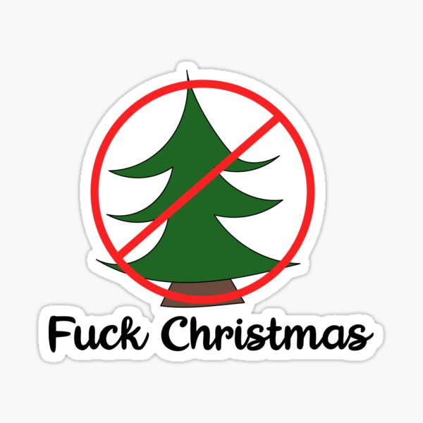 Fuck Christmas" Sticker for Sale by JarneGoossens | Redbubble