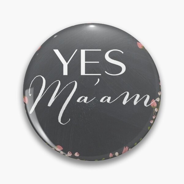 Item preview, Yes Ma'am Chalkboard Design designed and sold by kelseypryor11.