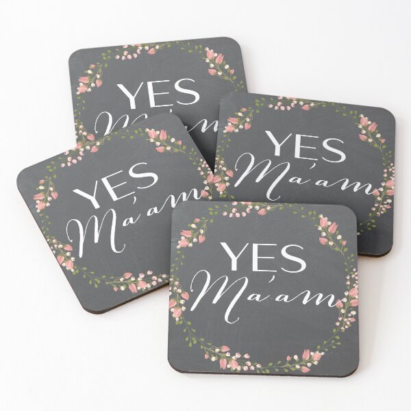 Item preview, Yes Ma'am Chalkboard Design designed and sold by kelseypryor11.