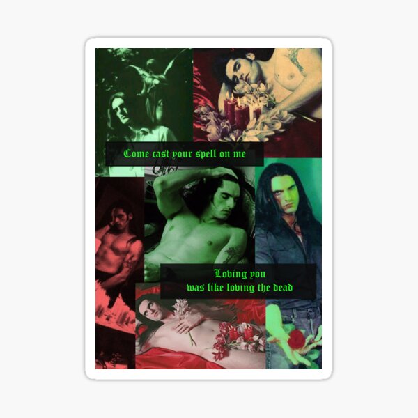 Peter Steele Dark Gothic Collage Bearbeiten Sticker