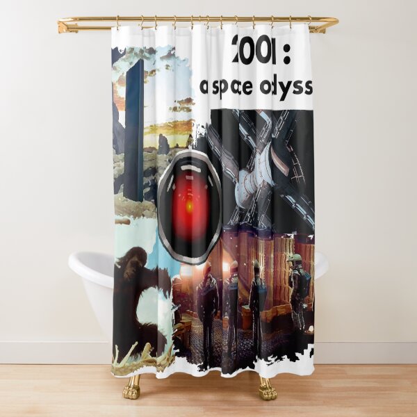 2001 copy space Shower Curtain