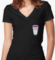 Lean Cup Women's Fitted V-Neck T-Shirt