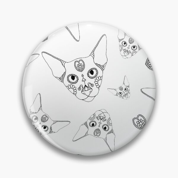 Item preview, Mexican Art Cat Line Drawing designed and sold by emilydevineart.
