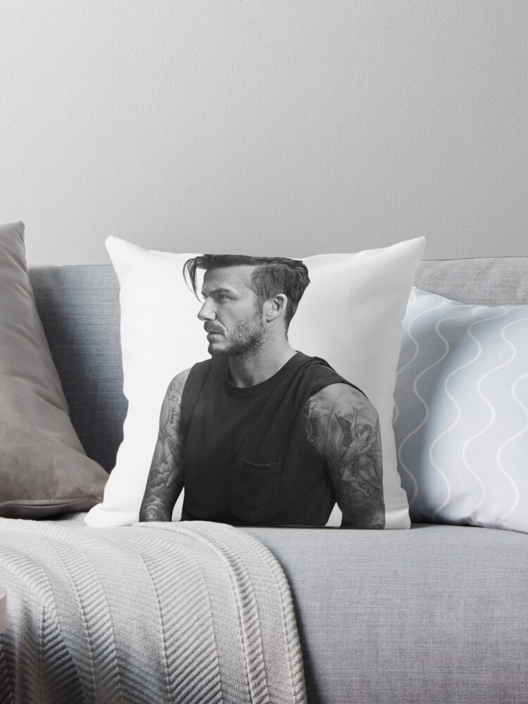 David Robert Joseph Beckham Art Throw Pillow for Sale by obyag