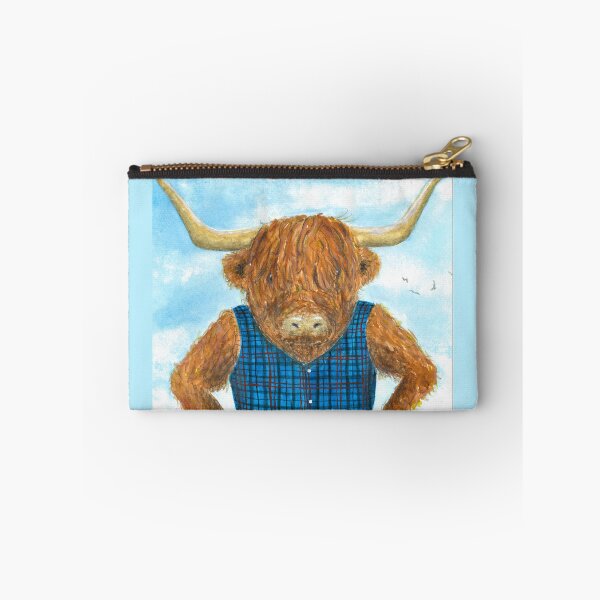 Item preview, Highland Coo in a Tartan waistcoat designed and sold by Malc Sutherland.
