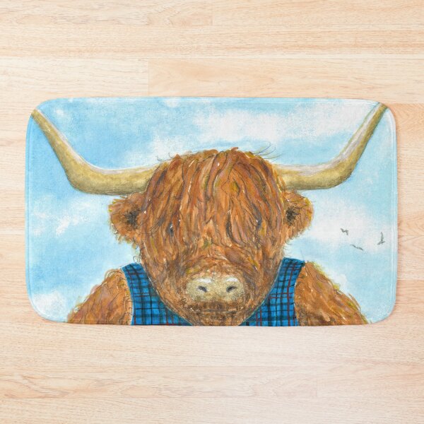Item preview, Highland Coo in a Tartan waistcoat designed and sold by Malc Sutherland.