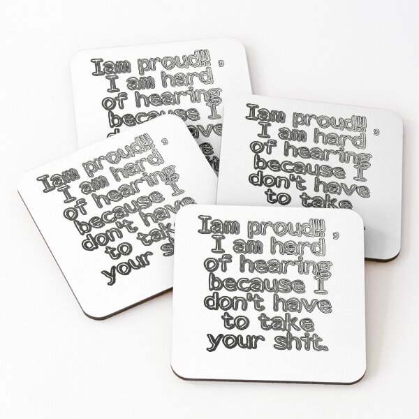Item preview, Hard of hearing (hearing impaired)  designed and sold by Slangt-shirt.