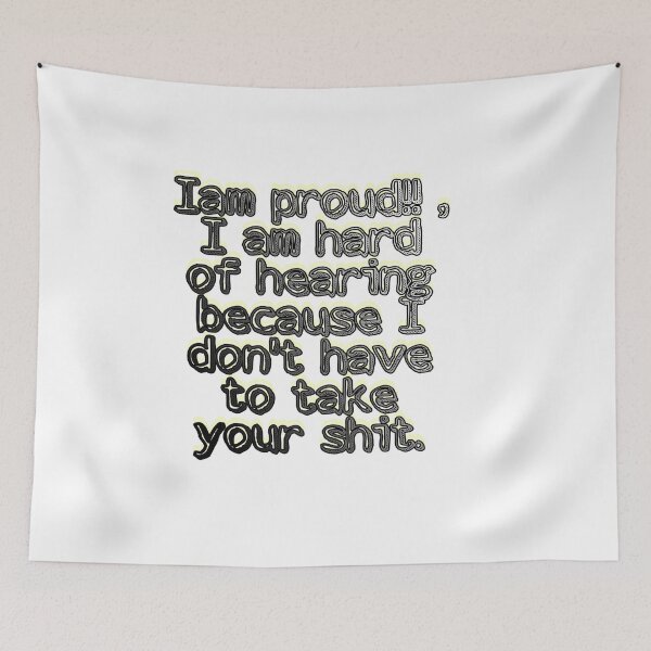 Item preview, Hard of hearing (hearing impaired)  designed and sold by Slangt-shirt.
