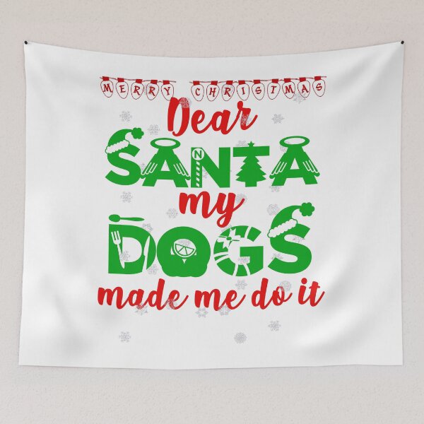 Item preview, Dear santa my dogs made me do it funny santa claus christmas designed and sold by GoodyLeo.