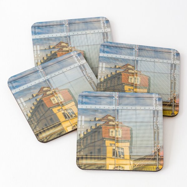 Item preview, Buildings are reflected in glass front designed and sold by OE993.