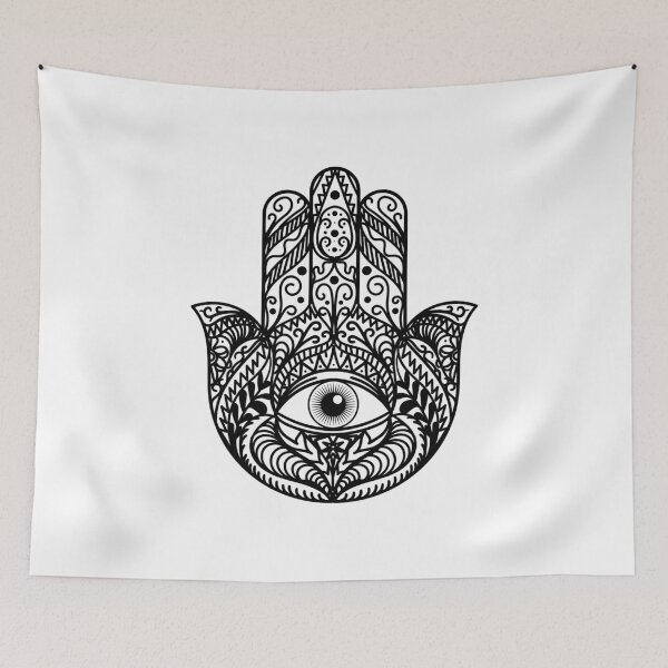 Artikelvorschau, Kopie des jüdischen Hamsa-Symbols, Amulett für Glück, Glück, Gesundheit und Glück entworfen und verkauft von RoManSmArt.