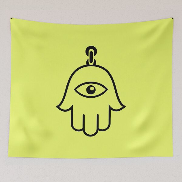 Artikelvorschau,  Jüdisches Hamsa-Symbol, Amulett für Glück, Glück, Gesundheit und Glück entworfen und verkauft von RoManSmArt.