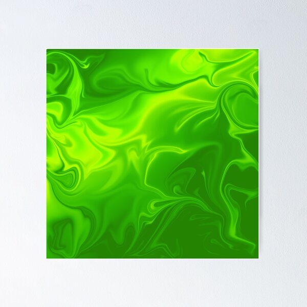 Item preview, Neon Green paint pour effect pattern designed and sold by Candi-Designs.