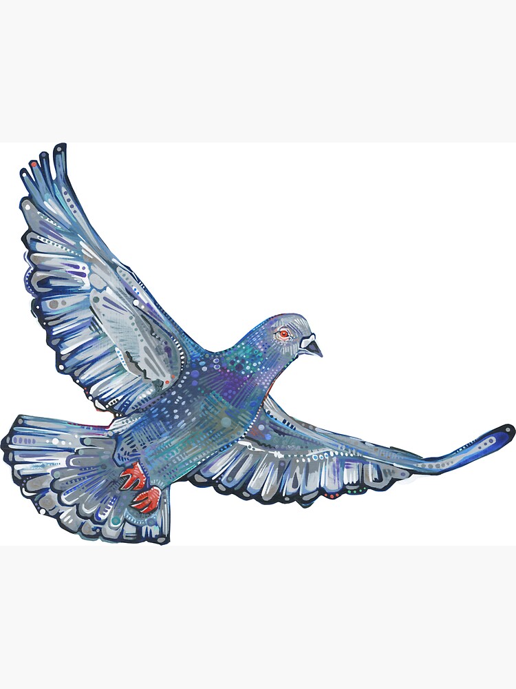 Rock Pigeon Painting - 2012 by gwennpaints