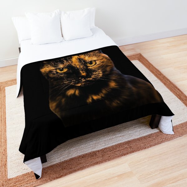 Seriously Beautiful Tortie Cat, Tortoiseshell Kitty Comforter