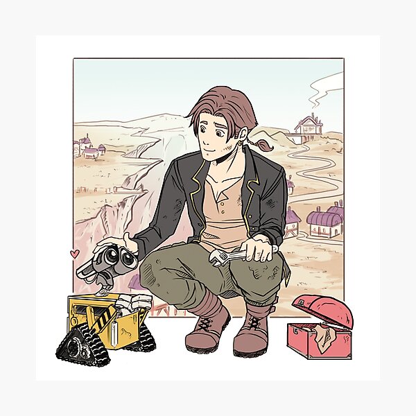 Item preview, Jim and a robot friend designed and sold by illustratedbylb.