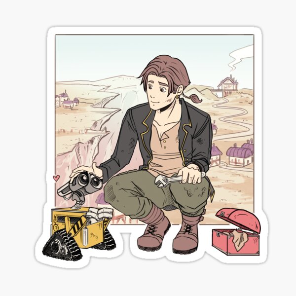 Item preview, Jim and a robot friend designed and sold by illustratedbylb.