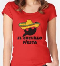 El Cuchillo Fiesta Knife Party Women's Fitted Scoop T-Shirt