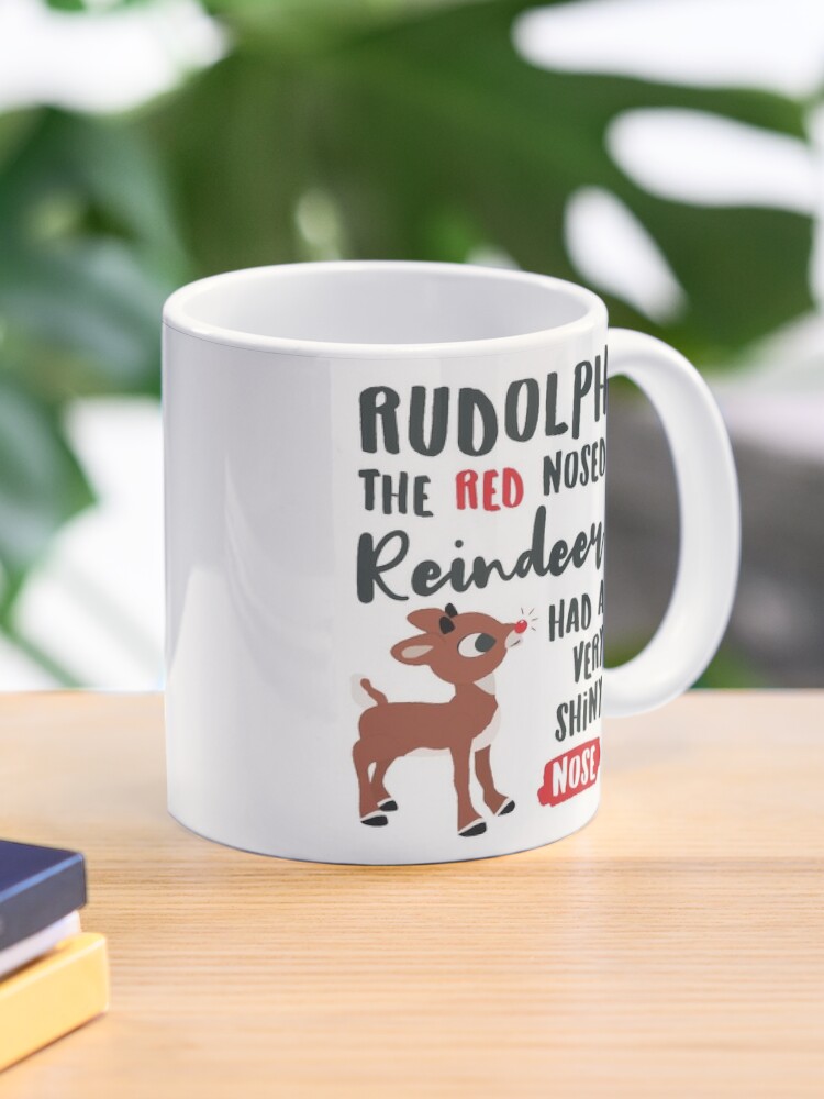 14 oz Santa's Elves Mug Rudolph Reindeer