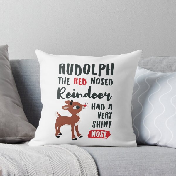 Item preview, Classic Rudolph the Red Nosed Reindeer Typography © GraphicLoveShop designed and sold by Graphic Love Shop.