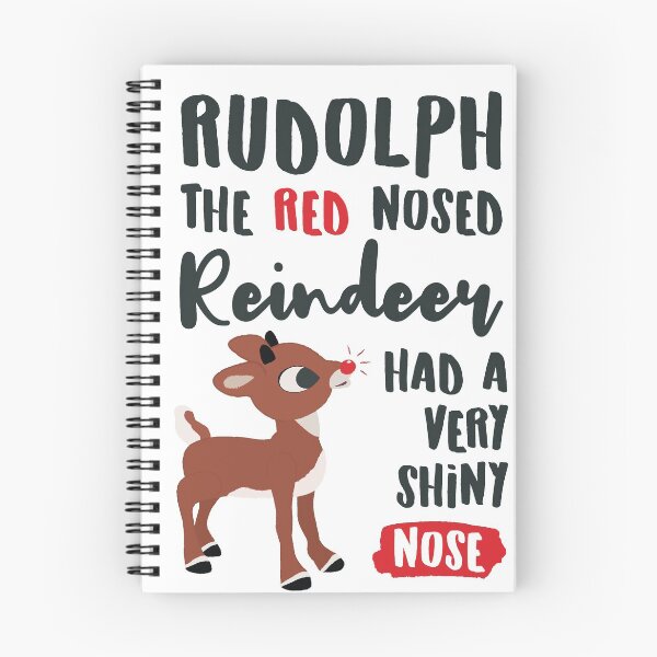 Item preview, Classic Rudolph the Red Nosed Reindeer Typography © GraphicLoveShop designed and sold by Graphic Love Shop.