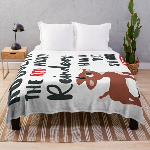 Item preview, Classic Rudolph the Red Nosed Reindeer Typography © GraphicLoveShop designed and sold by Graphic Love Shop.
