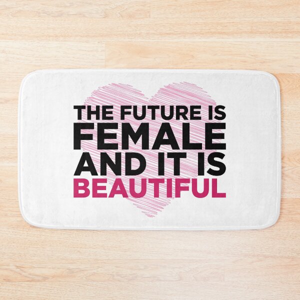 Item preview, The Future is Female and it is Beautiful (Scribbled heart effect)  designed and sold by HeraAndKosmos.
