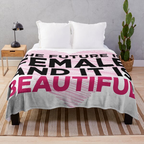 Item preview, The Future is Female and it is Beautiful (Scribbled heart effect) designed and sold by HeraAndKosmos.