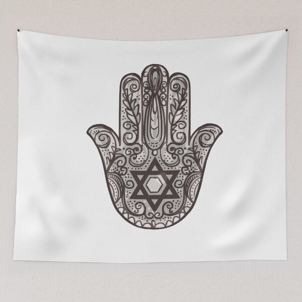 Item preview, Hamsa, David star symbol, amulet of happiness, luck, health, and good fortune, 13 pro, 13 mini, 13pro max, iphone 13, case 13 designed and sold by RoManSmArt.