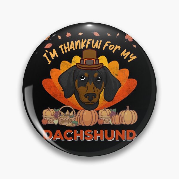 Item preview, Thankful for my Dachshund Dog Cute Thanksgiving designed and sold by MGO-Design.
