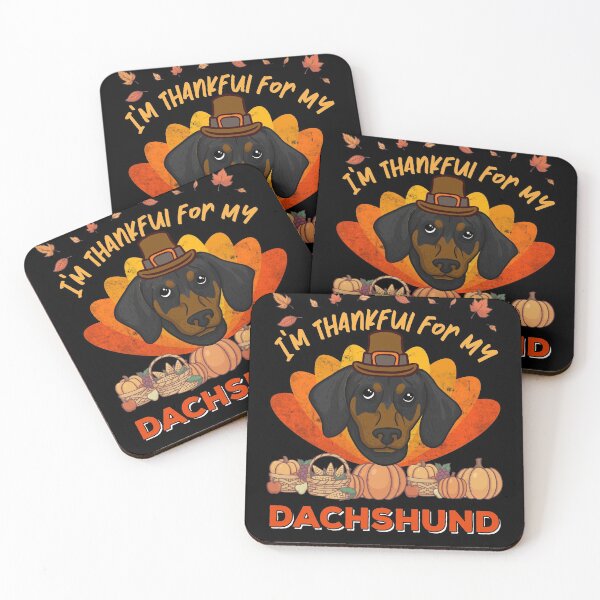 Item preview, Thankful for my Dachshund Dog Cute Thanksgiving designed and sold by MGO-Design.