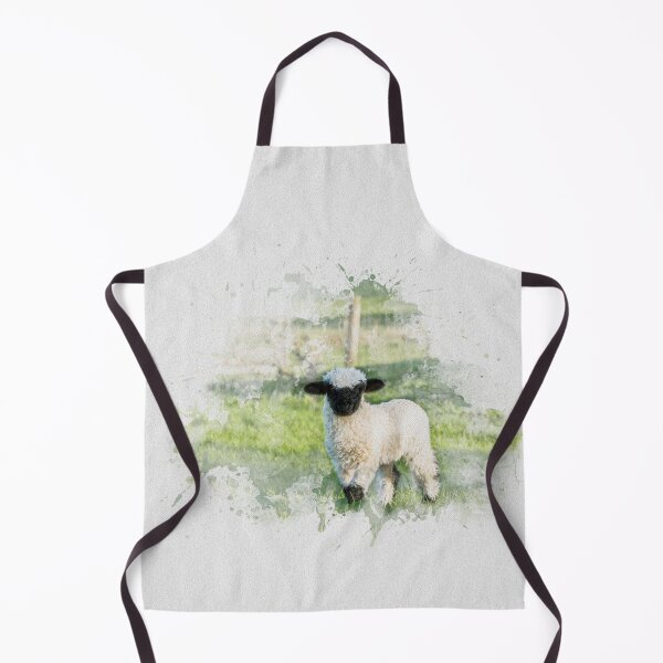 Item preview, Valais Blacknose Sheep Watercolour Photograph designed and sold by Jane Stanley Photography.