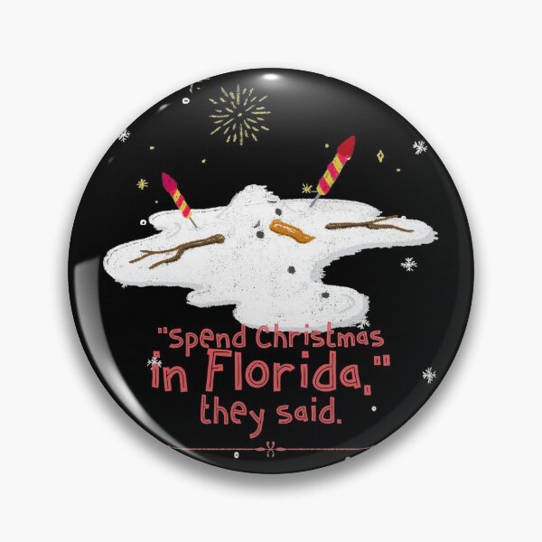 Item preview, Snowman Florida Christmas designed and sold by Rooster Syndicate.