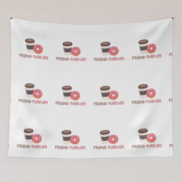 Item preview, Donut And Coffee Friend Forever designed and sold by Style2Vie.