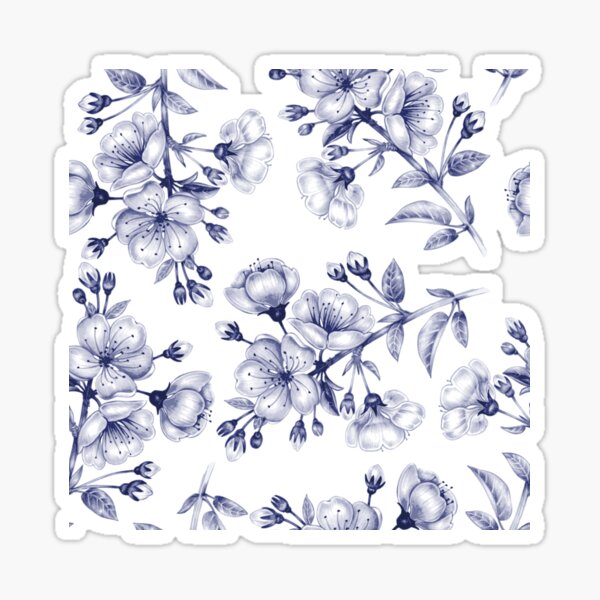 Item preview, Blue Cherry Blossoms designed and sold by mischellero.