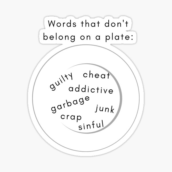 Item preview, Words That Don't Belong on a Plate designed and sold by jshujules.