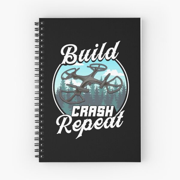 Item preview, Build Crash Repeat Funny Drone Pilot Flying Pun designed and sold by perfectpresents.