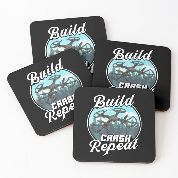 Item preview, Build Crash Repeat Funny Drone Pilot Flying Pun designed and sold by perfectpresents.