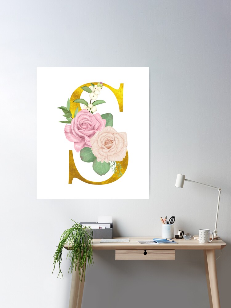 Gold Nursery Wall Large Monogram Letters - Monogram Wall Hanging