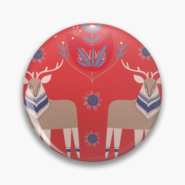 Item preview, Scandinavian Winter Pattern Red designed and sold by Wheimay.