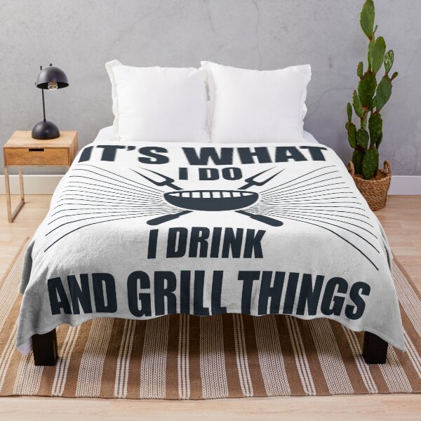 Item preview, It's What I Do Drink Grill Things funny BBQ shirt designed and sold by Artsy Apparels.