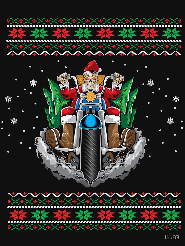 Santa on motorcycle clearance sweater