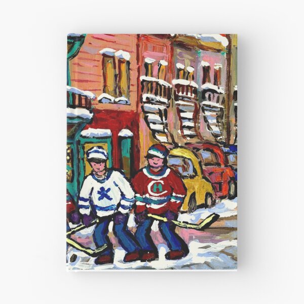 Item preview, CANADIAN ART WILENSKY'S LUNCH DINER MONTREAL  WINTER HOCKEY SCENE designed and sold by Carole  Spandau.